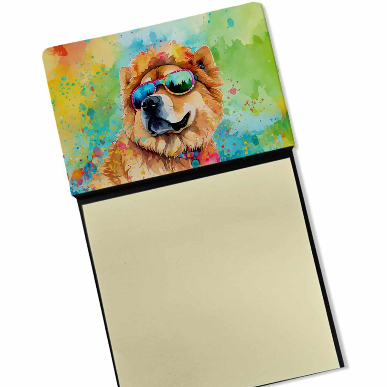 Edge Collections - 3" x 3" - Multicolor - Sticky Note Holder Refillable Dispenser Self-Sticky Note Pads, Memo Pads Blank Desk Accessories - 1 pieces